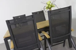 Hartman tuinset Sonata tuintafel 160 cm. - Roma tuinstoelen