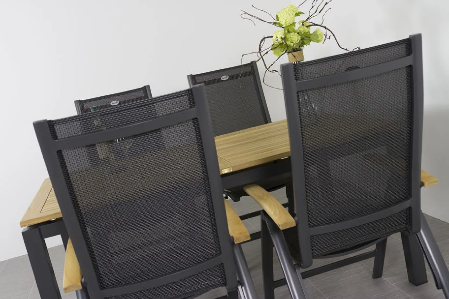 Hartman tuinset Sonata tuintafel 160 cm. - Roma tuinstoelen