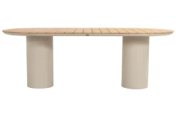 Hartman Valencia ovale dining tuintafel 220x100 cm. - Teak/Beige