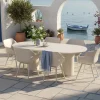 Hartman Valencia ovale dining tuintafel 220x100 cm. - Beige