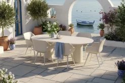 Hartman Valencia ovale dining tuintafel 220x100 cm. - Beige