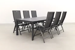 Hartman Valentino/Baltimor 220 cm. verstelbare tuinset - 7-delig