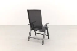Hartman Valentino/Kings 6-persoons verstelbare dining tuinset 220x100 cm. - Antraciet