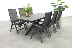 Hartman Valentino/Montreal verstelbare tuinset met uitschuifbare tuintafel