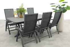 Hartman Valentino/Montreal verstelbare tuinset met uitschuifbare tuintafel