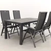 Hartman Valentino/President 160 cm. verstelbare tuinset - 5-delig