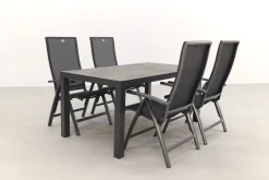 Hartman Valentino/President 160 cm. verstelbare tuinset - 5-delig