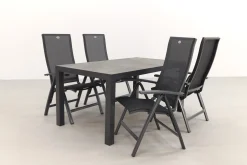 Hartman Valentino/President 160 cm. verstelbare tuinset - 5-delig