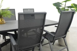 Hartman Valentino/Soreno Deens ovale verstelbare tuinset 240x110 cm. - Licht grijs