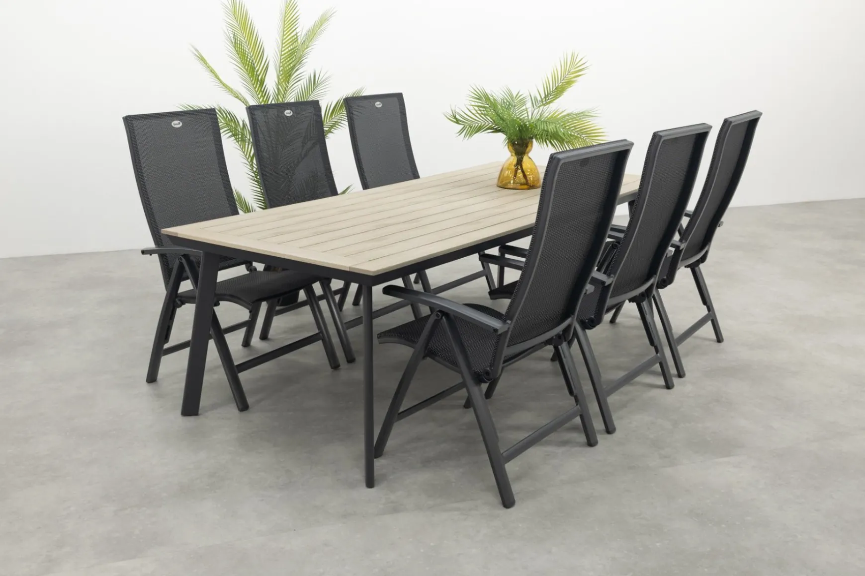 Hartman Valentino/Vigo 230x100 cm. verstelbare tuinset 7-delig