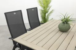 Hartman Valentino/Vigo 160x90 cm. verstelbare tuinset 5-delig