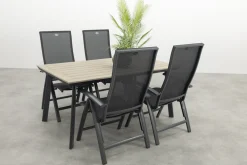Hartman Valentino/Vigo 160x90 cm. verstelbare tuinset 5-delig
