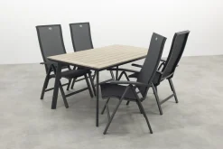 Hartman Valentino/Vigo 160x90 cm. verstelbare tuinset 5-delig