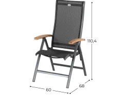 Hartman verstelbare tuinstoel Salvatore - Teak armleuning