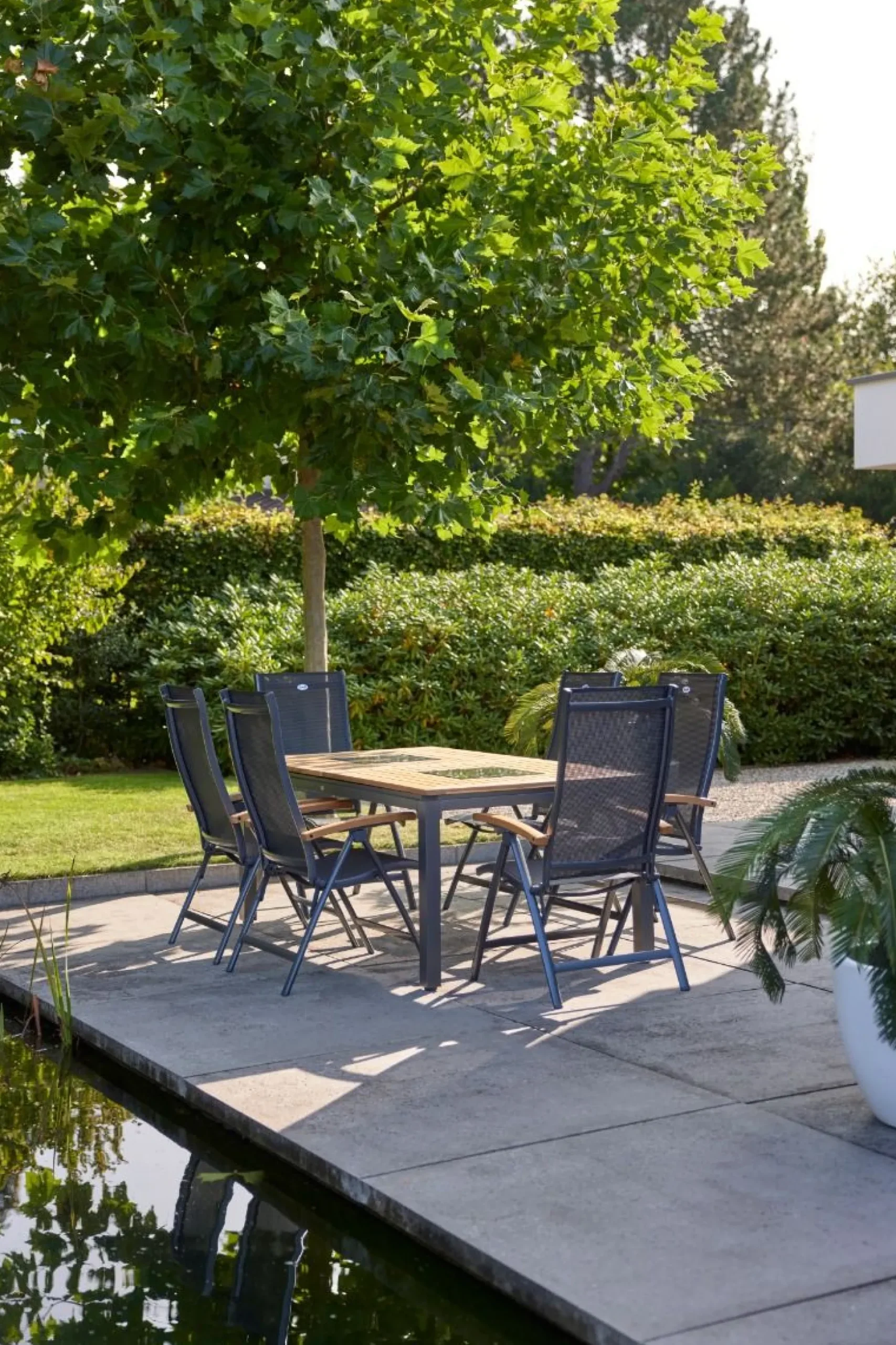 Hartman verstelbare tuinstoel Salvatore - Teak armleuning