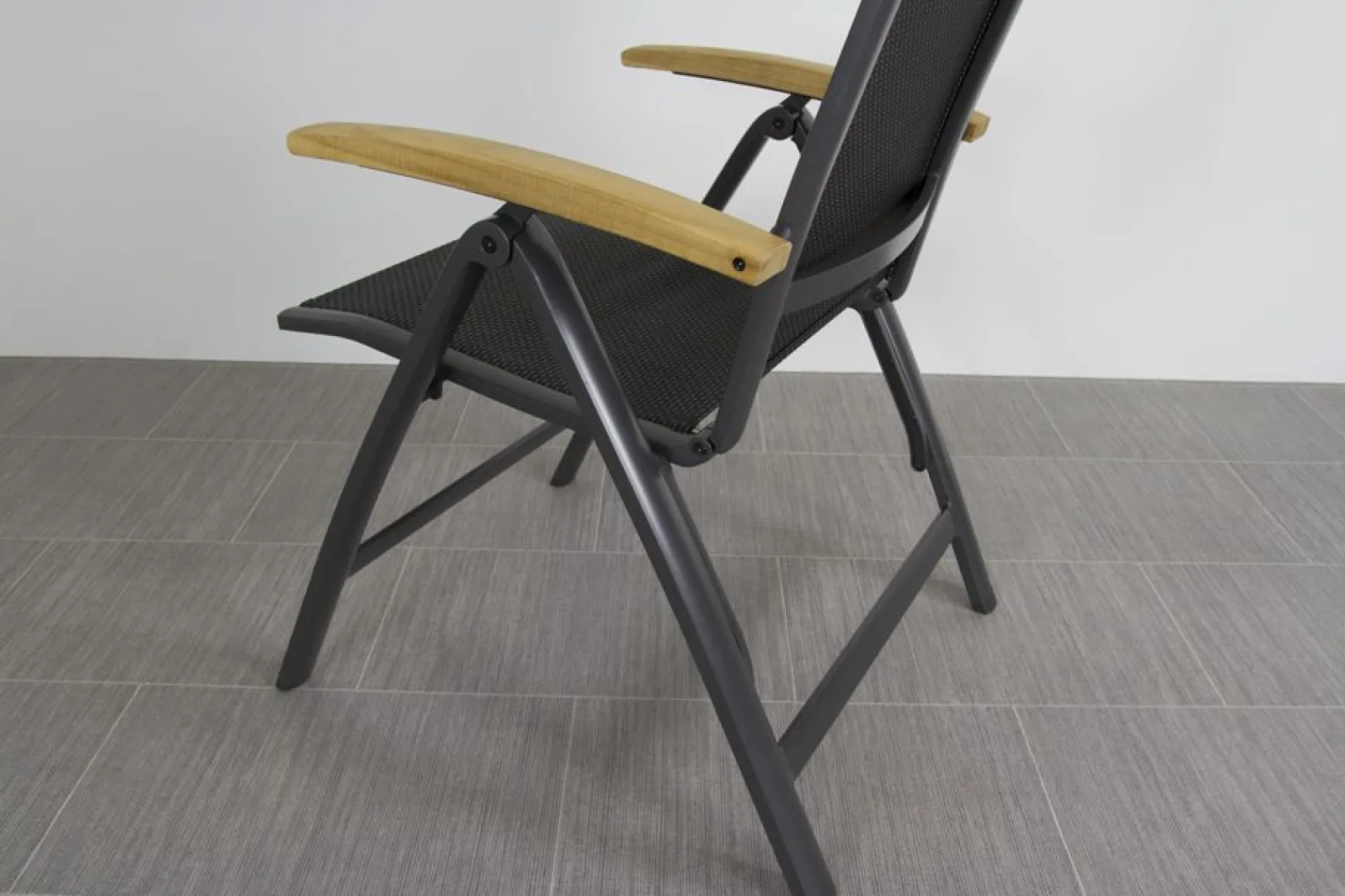 Hartman verstelbare tuinstoel Roma - Teak armleuning