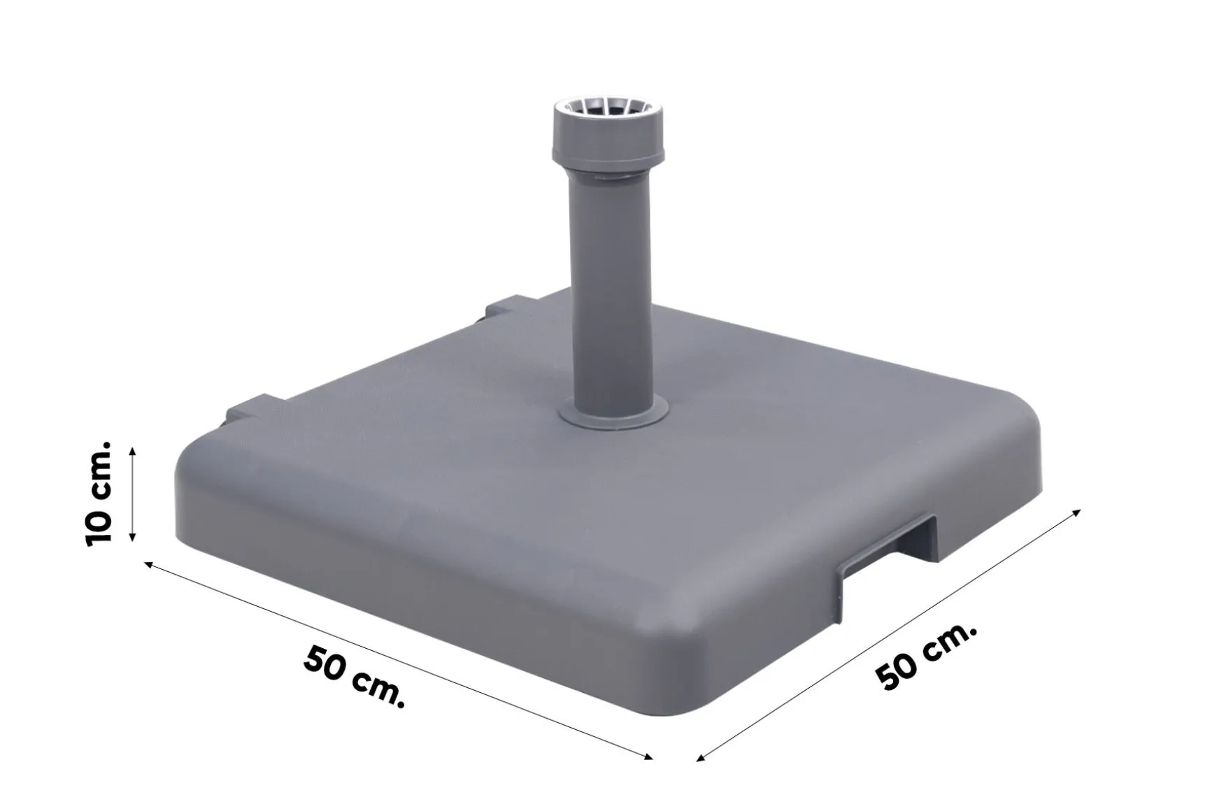 Helcosol parasolvoet vierkant 40 kg.