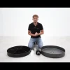 Helcosol vulbare parasolvoet rond antraciet - 70 kg.