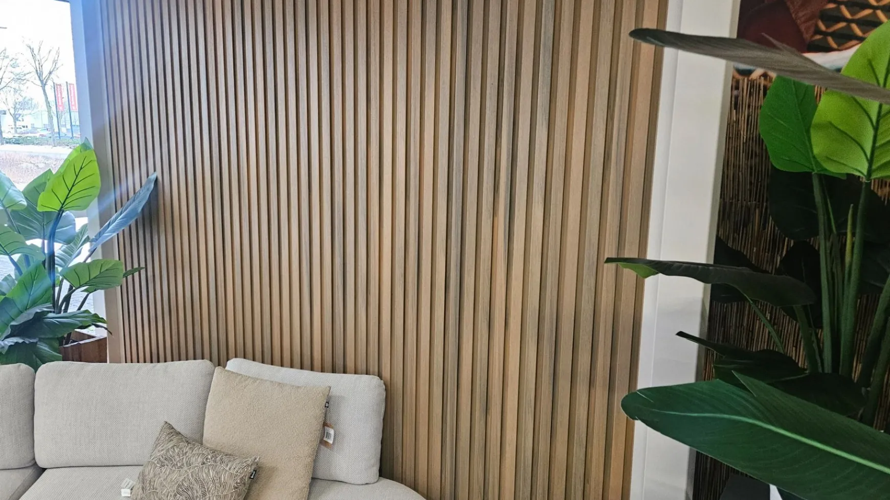Houtlook composiet wand light teak/zand - 3 m.
