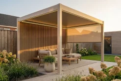 Houtlook composiet wand light teak/zand - 4 m.