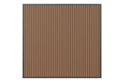 Houtlook composiet wand teak/antraciet - 2,65 m.