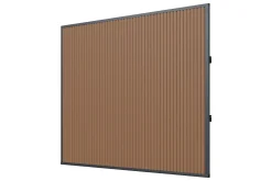 Houtlook composiet wand teak/antraciet - 3 m.