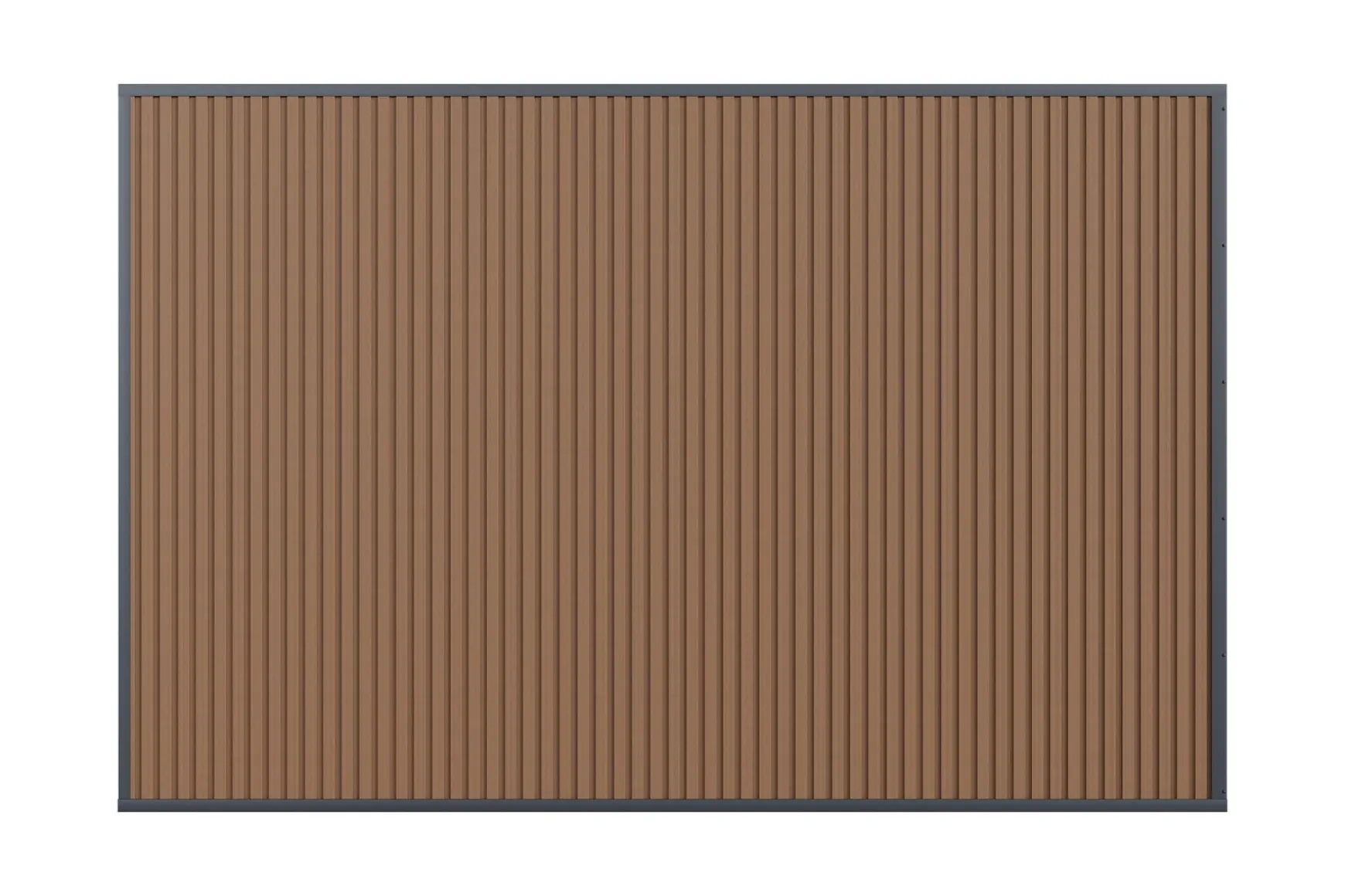 Houtlook composiet wand teak/antraciet - 3,6 m.