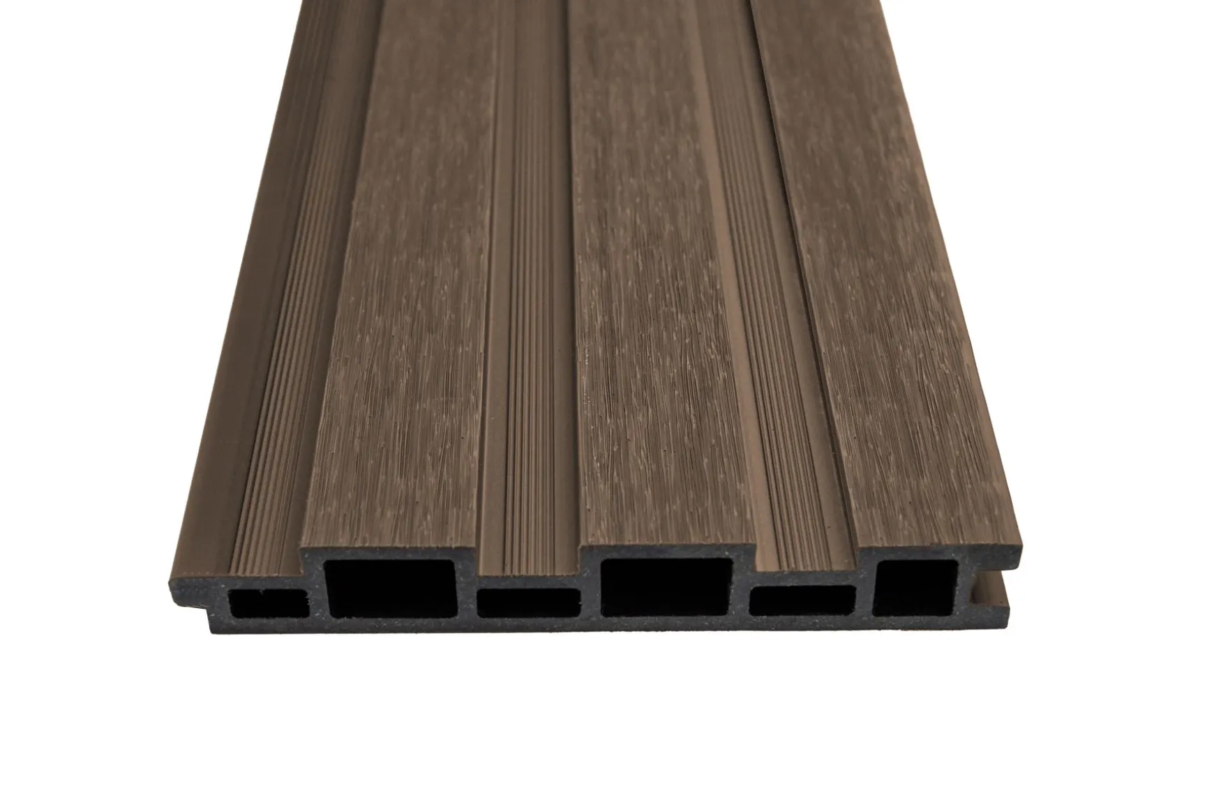 Houtlook composiet wand teak/antraciet - 3,6 m.