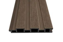 Houtlook composiet wand teak/antraciet - 4 m.