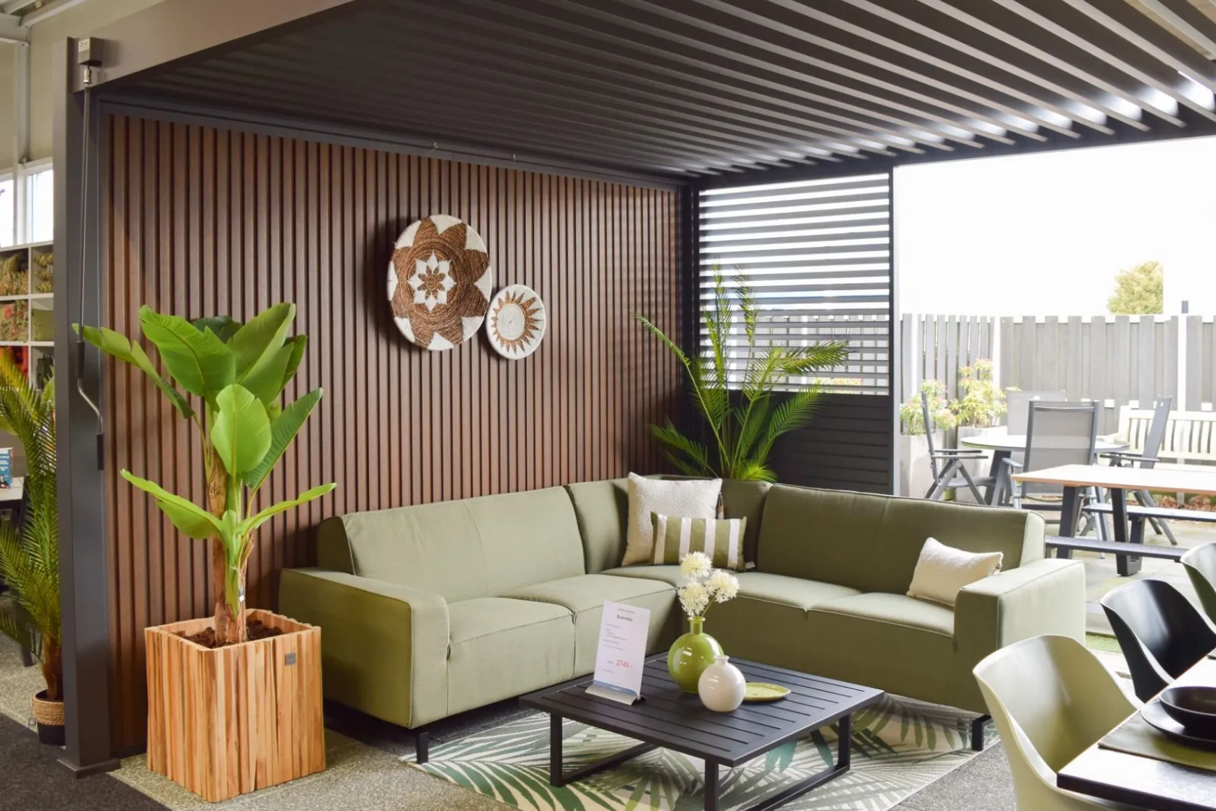 Houtlook composiet wand teak/antraciet - 4 m.