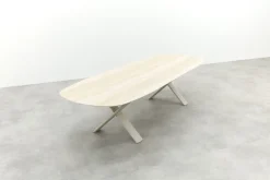 Indigo uitschuifbare tuintafel 250-310 x 110 cm. - Keramiek/Mokka