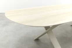 Indigo uitschuifbare tuintafel 250-310 x 110 cm. - Keramiek/Mokka