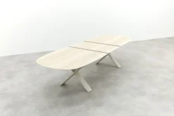 Indigo uitschuifbare tuintafel 250-310 x 110 cm. - Keramiek/Mokka