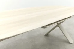 Indigo uitschuifbare tuintafel 250-310 x 110 cm. - Keramiek/Mokka