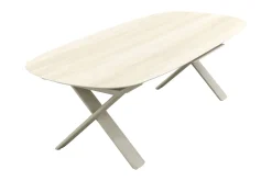 Indigo uitschuifbare tuintafel 250-310 x 110 cm. - Keramiek/Mokka