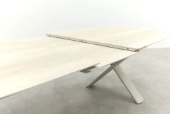 Indigo uitschuifbare tuintafel 250-310 x 110 cm. - Keramiek/Mokka