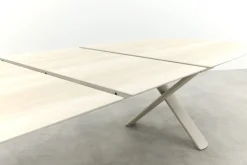 Indigo uitschuifbare tuintafel 250-310 x 110 cm. - Keramiek/Mokka