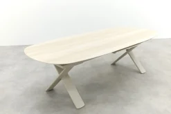 Indigo uitschuifbare tuintafel 250-310 x 110 cm. - Keramiek/Mokka
