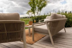 Ivola stoel-bank loungeset (4-delig) - Rope/Zand