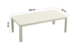 Ivola stoel-bank loungeset (4-delig) - Rope/Zand