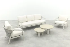Jade/Liv stoel-bank loungeset - Light rope