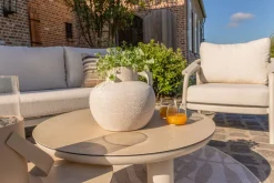 Jade/Liv stoel-bank loungeset - Light rope