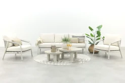 Jade/Liv stoel-bank loungeset - Light rope