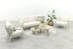Jade/Liv stoel-bank loungeset - Light rope