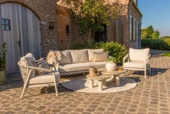 Jade/Liv stoel-bank loungeset - Light rope