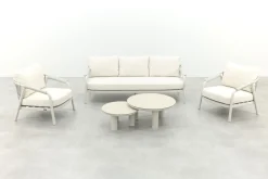 Jade/Liv stoel-bank loungeset - Light rope