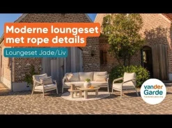 Jade/Liv stoel-bank loungeset - Light rope