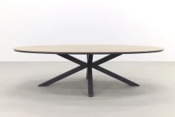 Jasmine Black/GI Edison 8-persoons dining tuinset 280x140 cm.