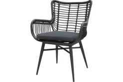 Jasmine Black/GI Vigo 6-persoons dining tuinset 230x100 cm.
