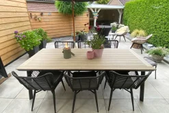 Jasmine Black/GI Vigo 6-persoons dining tuinset 230x100 cm.